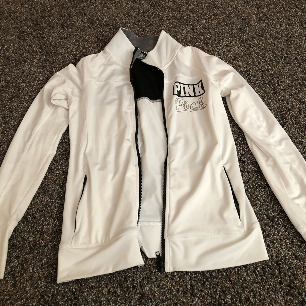 PINK athletic jacket with mesh detail